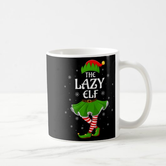Mug Lazy Elf Noël Famille Filles Femmes Elf Squad Xm (Droite)