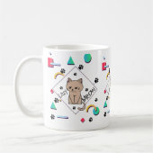 Mug Lazy Meow – best  Lazy Cat Design (Gauche)