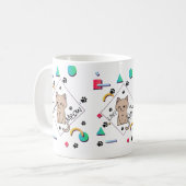 Mug Lazy Meow – Meilleur Design de Chat Paresseux (Devant gauche)