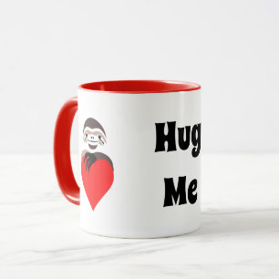 Mug Lazy Sloth Accrocher un coeur d'amour rouge
