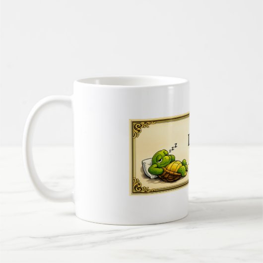 Mug lazy turtle diploma (Gauche)