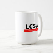 Mug LCSW (rouge) (Devant droit)