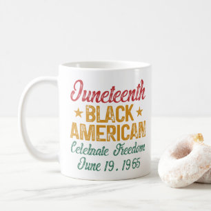 Mug Le 19ème Cool de la liberté de l'Amérique noire cé