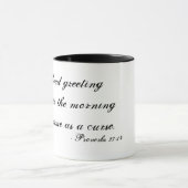 Mug Le 27:14 de proverbes citent complètement noir et (Centre)