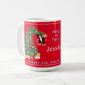 Mug Le 2 janvier, tout sera fini Noël drôle (Devant gauche)