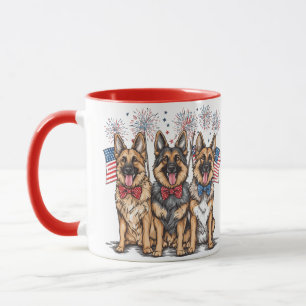 Mug Le 4 Juillet Chiens De Berger Allemands