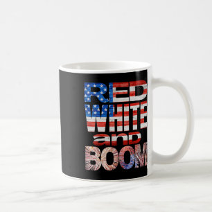 Mug Le 4 Juillet Rouge Blanc Et Boom Feu D'Oeuvre Fina