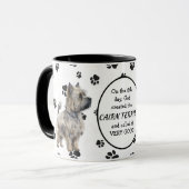 Mug Le 8e jour Dieu a créé Cairn Terrier Chiens (Devant gauche)