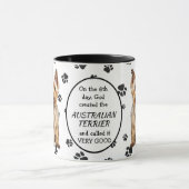 Mug Le 8e jour Dieu a créé des chiens Terrier australi (Centre)
