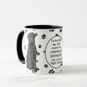 Mug Le 8e jour Dieu a créé des RÉCUPÉRATEURS DE LABRAD (Devant gauche)