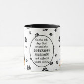 Mug Le 8e jour Dieu a créé Doberman Pinschers (Centre)