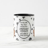 Mug Le 8e jour Dieu a créé l'Airedale Terrier (Centre)