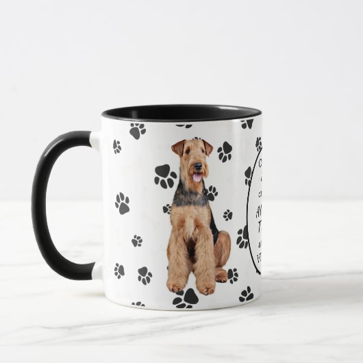 Mug Le 8e jour Dieu a créé l'Airedale Terrier (Gauche)