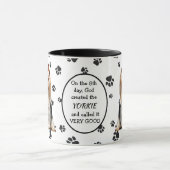 Mug Le 8e jour Dieu a créé Yorkies (Centre)
