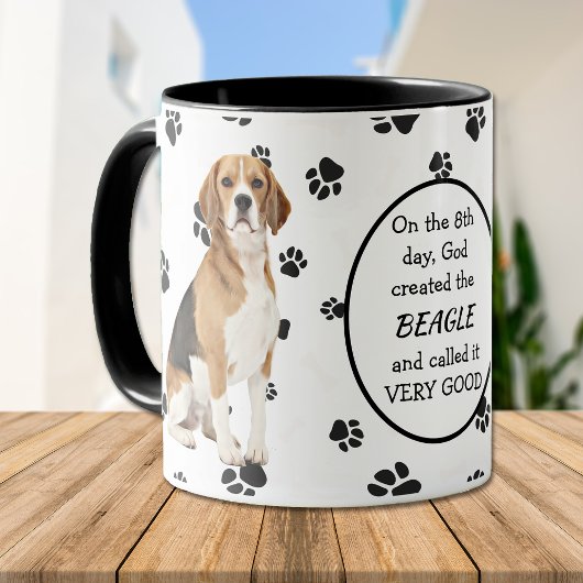 Mug Le 8e jour Dieu créa des Beagles
