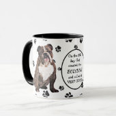 Mug Le 8e jour Dieu créa des Bulldogs (Devant gauche)