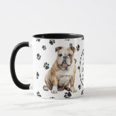 Mug Le 8e jour Dieu créa des Bulldogs anglais (Gauche)