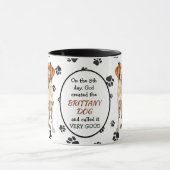Mug Le 8e jour Dieu créa des chiens bretons (Centre)