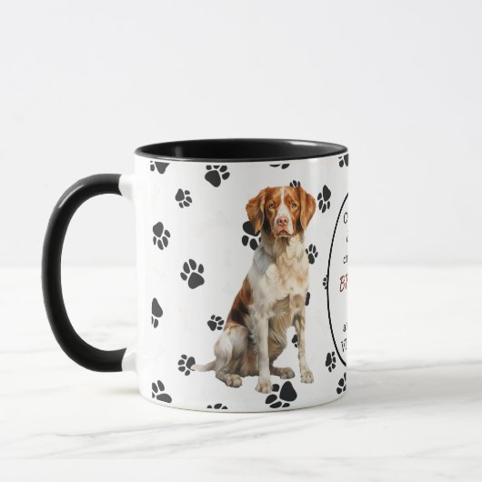 Mug Le 8e jour Dieu créa des chiens bretons (Gauche)