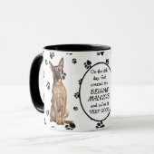 Mug Le 8e jour Dieu créa des chiens malinois (Devant gauche)