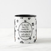 Mug Le 8e jour Dieu créa des Dachshunds (Centre)