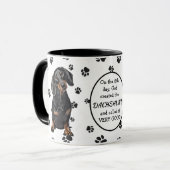 Mug Le 8e jour Dieu créa des Dachshunds (Devant gauche)