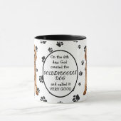 Mug Le 8e jour, Dieu créa le chien Goldendoodle (Centre)