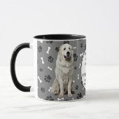 Mug Le 8ème jour Dieu a créé de grands chiens pyrénéen (Gauche)