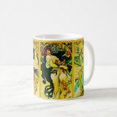 Mug Le ~ Alphonse Mucha de quatre saisons (Devant droit)