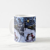 Mug Le baiser d'adieu Peinture d'Alfred Fox (Devant gauche)