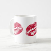 Mug Le Baiser, Lèvres Rouges (Devant gauche)