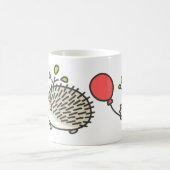 Mug Le ballon rouge du hérisson de bébé (Centre)