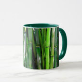 Mug Le Bambou vert Stalks Photographie de la nature (Devant droit)
