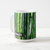 Mug Le Bambou vert Stalks Photographie de la nature (Devant gauche)