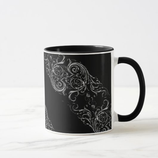 Mug Le baroque noir (Droite)