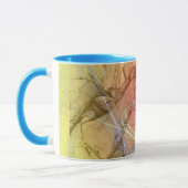 Mug Le Barrel Racer (tourbillon orange jaune) (Gauche)