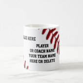 Mug Le base-ball attaque 3 zones de texte pour le (Centre)