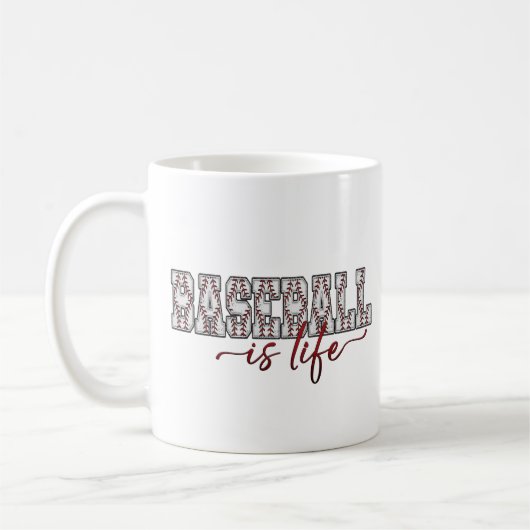 Mug Le Baseball, c'est la boule de vie (Gauche)