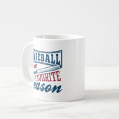 Mug Le Baseball Est Ma Saison Préférée (Devant gauche)
