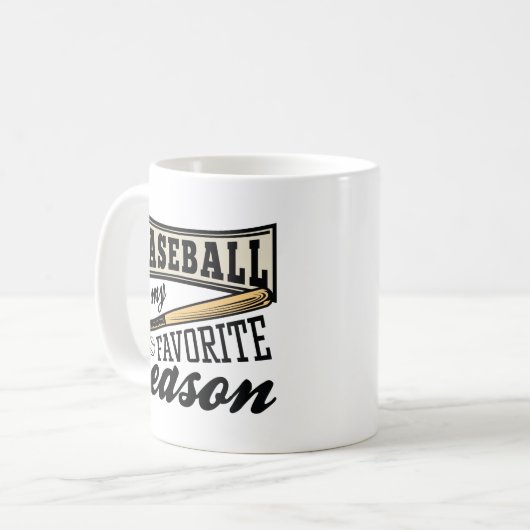 Mug Le Baseball Est Ma Saison Préférée (Devant gauche)
