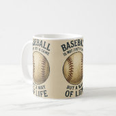 Mug Le baseball, un mode de vie ! (Devant gauche)