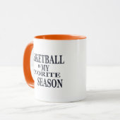 Mug Le basket-ball est ma saison préférée avec la ball (Devant gauche)