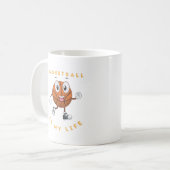 Mug Le basket-ball est ma vie (Devant gauche)