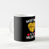 Mug Le Basket Est Mon Sport De Saint Valentin (Devant gauche)
