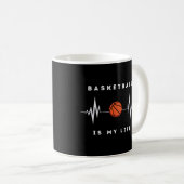 Mug Le Basket Est Mon Sport Préféré (Devant droit)