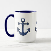 Mug Le bateau 3 nautique bleu ancre le thème de (Gauche)
