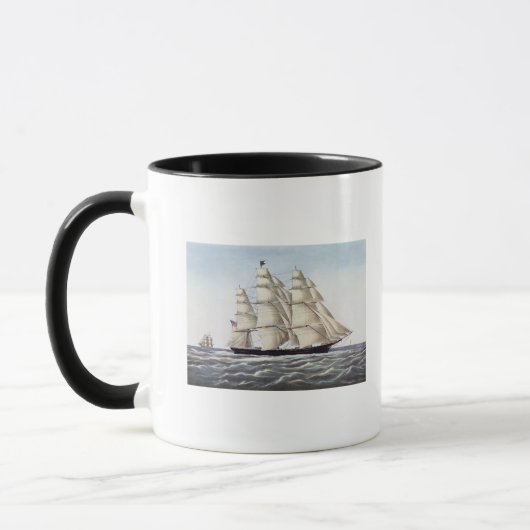 Mug Le bateau de tondeuse "nuage de vol " (Gauche)