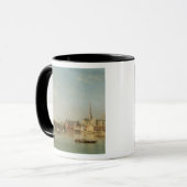 Mug Le bâtiment du pont de Westminster avec un imagina (Devant gauche)