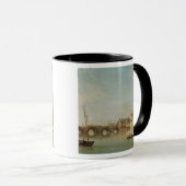 Mug Le bâtiment du pont de Westminster avec un imagina (Devant droit)