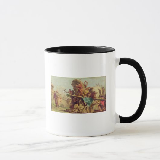 Mug Le bâtiment du Trojan Horse, c.1760 (Droite)
